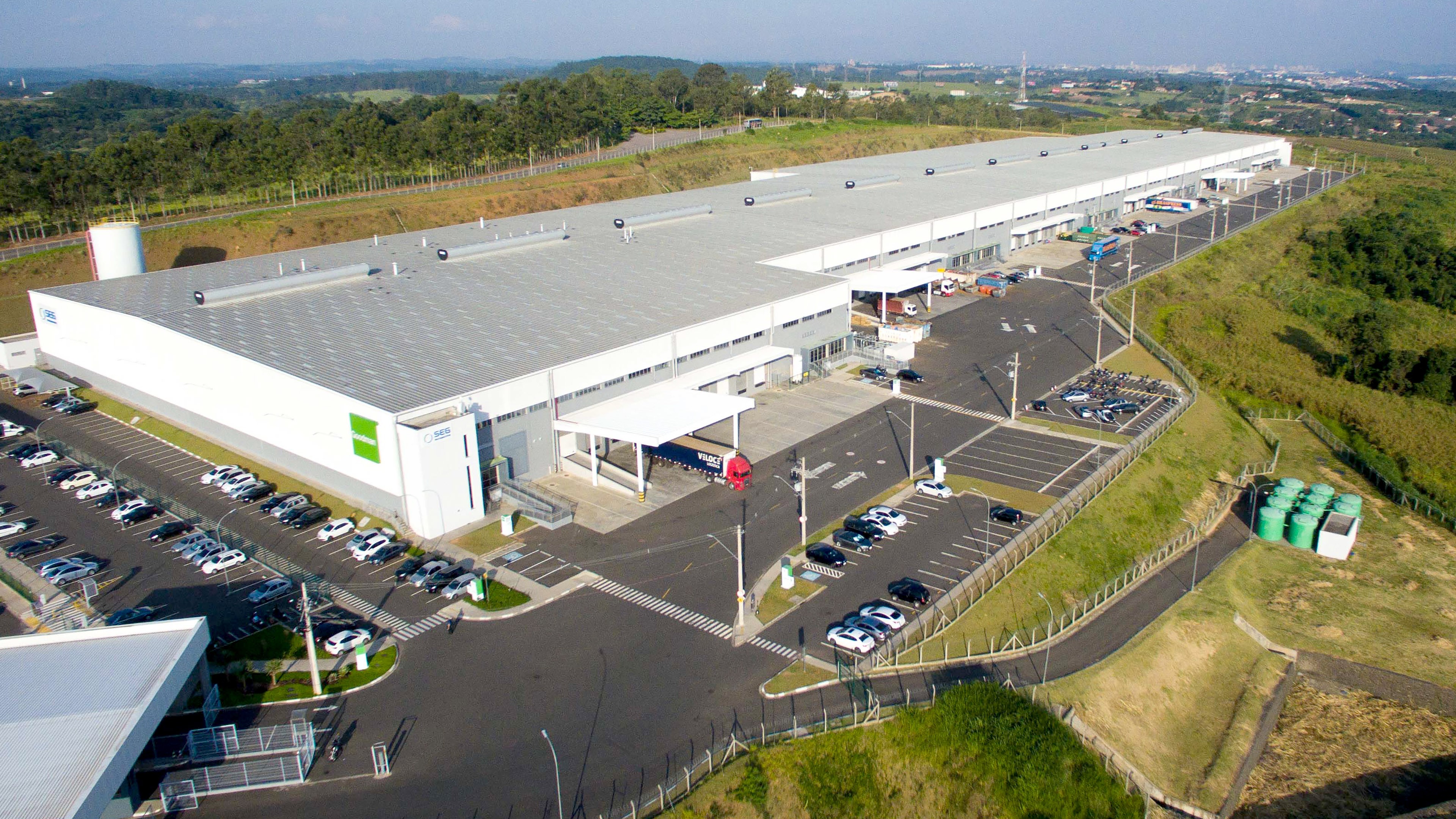 Aerial view of the SEG Automotive plant at the Itupeva site, Brazil