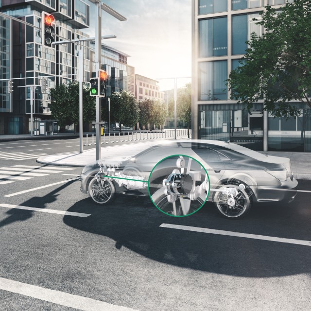 遇到红灯，48伏能量回收加速辅助系统电机的工作状态