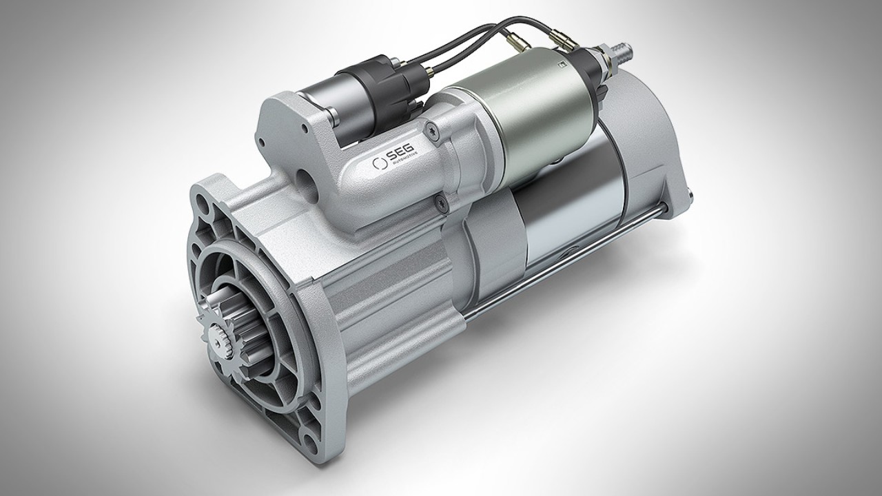 Commercial vehicle starter motors by a top ranked supplier SEG Automotive
